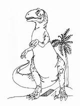Carnivore Dinosaure Coloriage Imprimer Ligne sketch template