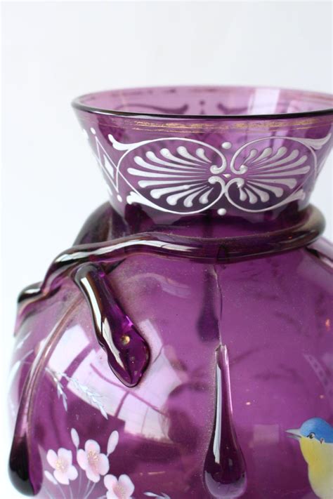 Antique Amethyst Glass Vase