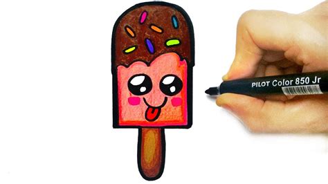 dibujos kawaii how to draw a cute ice cream youtube
