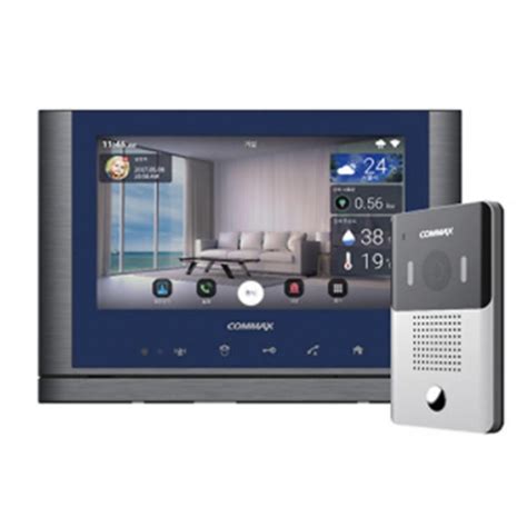 commax wireless video door phone doorbell intercom system gate view monitor cav mgx  display