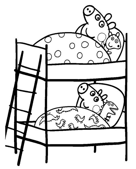 peppa pig family coloring pages coloring home