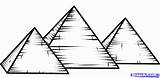 Pyramid Pyramids Giza Drawing Egypt Egyptian Ancient Great Clipart Draw Architecture Step Drawings Tattoo Triangle Angle Piramides Piramide Dibujo Egipto sketch template