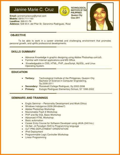 resume template college student    expect  attending