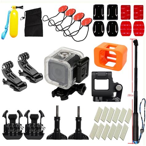 gopro hero  session accessories set  waterproof case stick lens protector  gopro