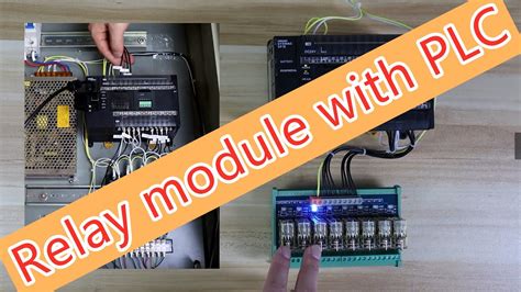 relay module working  plc youtube
