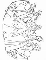 Coloring Pages Belle Cinderella Princess Ariel Disney Sleeping Beauty Printable Popular Library Clipart Coloringhome sketch template