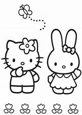 Coloring Pages Kitty Hello Kids Colouring Colorare Da sketch template