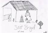 St Brigid Colouring Celebrations Eden Drew She sketch template