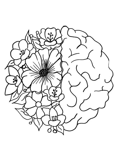 printable mental health coloring page  printable coloring pages