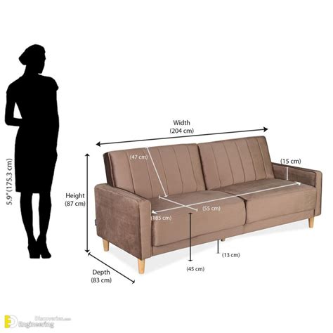 standard sofa dimensions       person charts diagrams