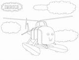 Harold Helicopter Coloring Pages Template sketch template