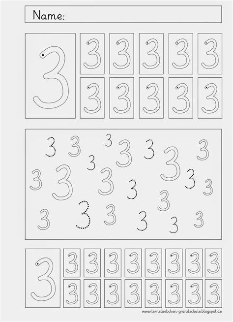 die letzten arbeitsblaetter zum ziffernschreibkurs mathe