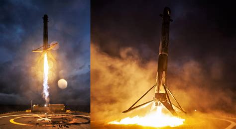 Spacex Rocket Booster Landing Today Sensational Photos Show Super