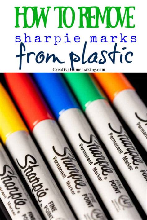 remove permanent marker  plastic creative homemaking