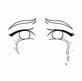 Tears Drawing Eyes Draw Easy Sketch Watery Really Drawings Step Crying Anime Eye Sad Cry Tutorial Paintingvalley Girl Drawn Closed sketch template