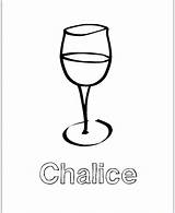 Coloring Sheets Chalice Pages Kids sketch template