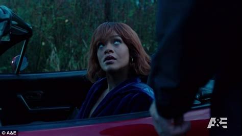 rihanna could not bear to watch her bates motel sex scene