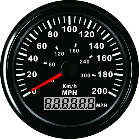 mm original universal gps speedometer mph kmh milometer