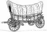 Wagon Covered West Old Wagons Clipart Trail Oregon Coloring Pioneer Pages Clip American Frontier Cliparts Printable List Template Going Search sketch template