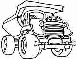 Dump Truck Coloring Printable Pages Getcolorings sketch template
