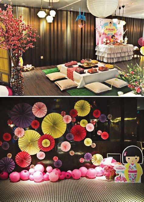 japanese birthday decorations japanese theme parties  pinterest