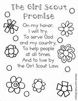 Scout Girl Coloring Promise Law Printable Pages Daisy Brownie Printables Scouts Sheet Country Bookmark Print Girls Petals Sheets Color Activities sketch template