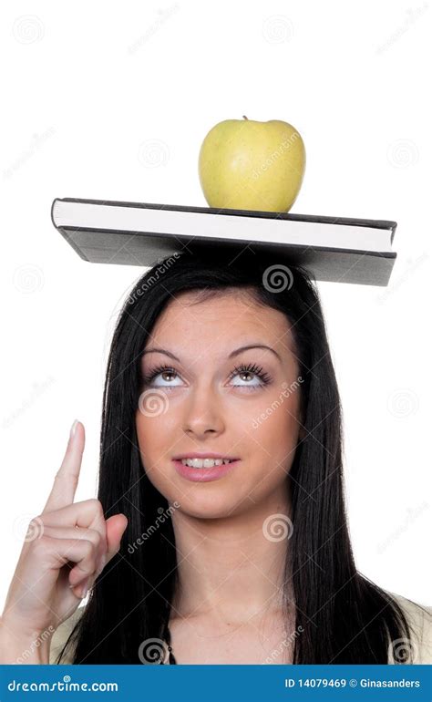 student  apple stock image image  printed nutrition