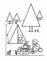 Namiot Biwak Kolorowanki Kamping Dzieci sketch template