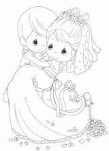 Coloring Wedding Pages Precious Moments Ausmalbilder Printable Digital Sheets Book Kids Choose Board sketch template