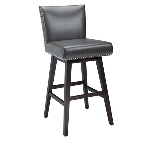 bar stools kitchen counter stools grey swivel bar stool  leather
