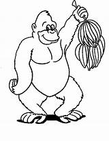 Aap Apen Kleurplaat Affen Ausmalbild Dieren Colorare Monkey Affe Ausmalen Banana Monkeys Bananen Malvorlage Mewarnai Malvorlagen Monyet Scimmia Singes Scimmie sketch template