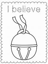 Polar Express Bell Coloring Pages Christmas Believe Activities Train Printable Kids Clipart Activity Party Crafts Sheet Preschool Worksheets Print Color sketch template