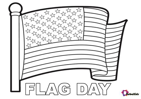 flag day coloring pages  kids bubakidscom