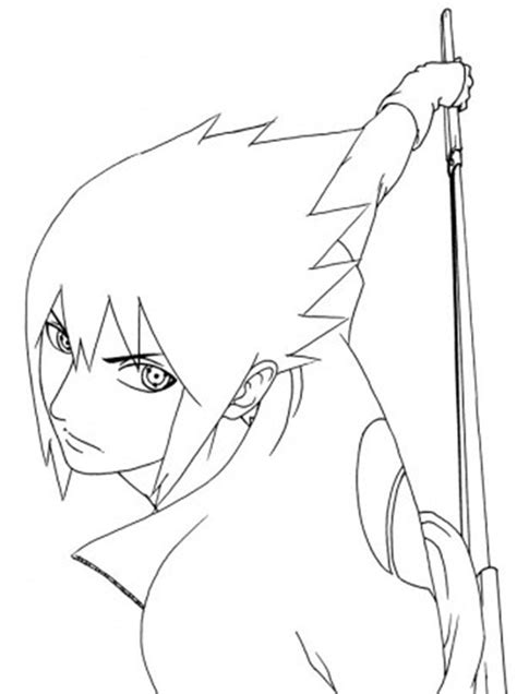 sasuke coloring pages  getdrawings