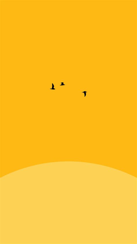 An22 Sunset Yellow Bird Minimal