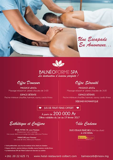 spa offer  valentine hotel colbert casino spa