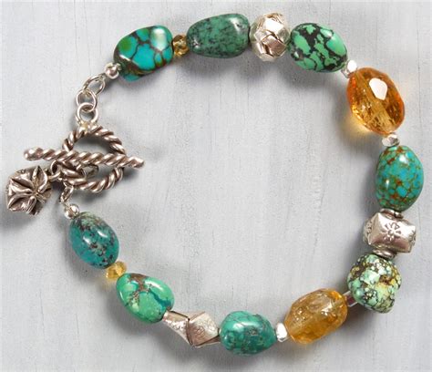 handmade nevada turquoise bracelet rare handmade jewelry