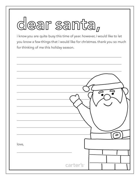 letters  santa coloring page coloring pages