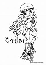 Bratz Coloring Pages Sasha Printable Book Coloring4free Skate Roller Print Color Bunny Boo Books Cloe Christmas Browser Window Easy sketch template