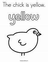 Yellow Coloring Chick Noodle Practice Writing Word Twisty Built California Usa Twistynoodle sketch template