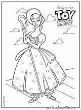 Toy Peep Coloriages Toystory Stinky Fantaisie Pixar sketch template