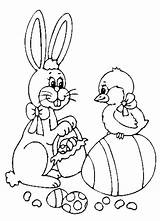 Coloring Easter Bunny Pages Chick Little Printable Bunnies Pot Flower Print Coloringhome Popular sketch template