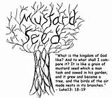 Mustard Seed Coloring Pages Knocking Jesus Door Plant Popular Template sketch template