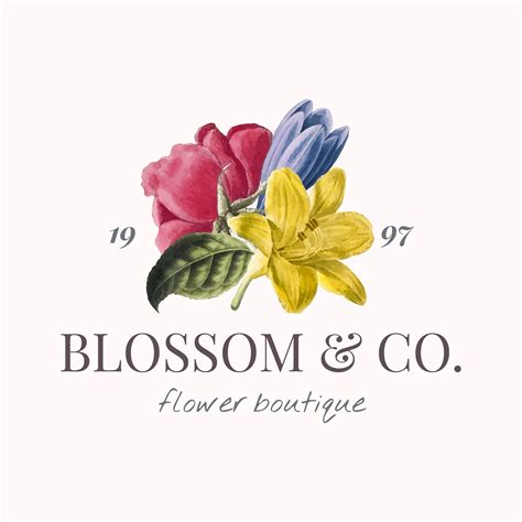 flower brand logo template   vectors clipart graphics