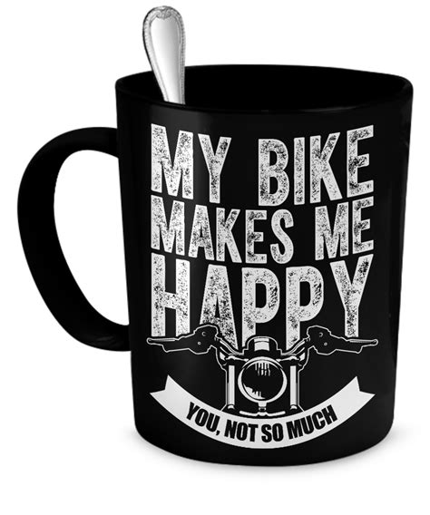 My Bike Makes Me Happy Mug Có Hình ảnh