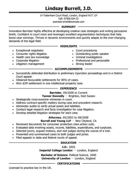 attorney resume samples   resume examples  resume template