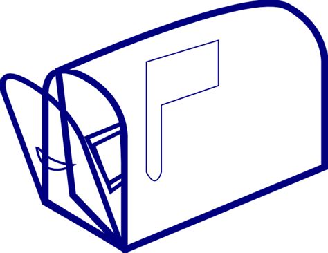 Blue Clear Mailbox Clip Art At Vector Clip Art