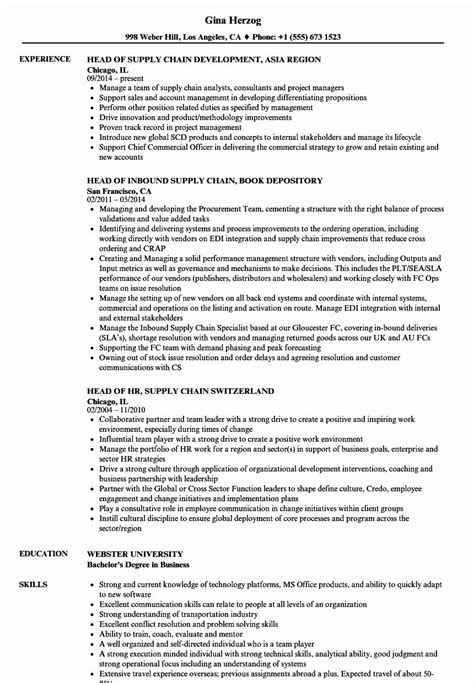 supply chain manager resume sample resume samples