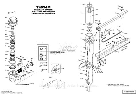 bostitch tsm parts diagram  crown stapler