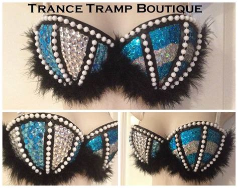 Clearance Cheshire Kitty Rave Bra By Trancetrampboutique